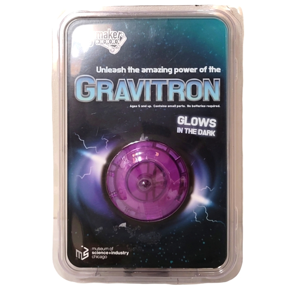 Toymaker 3000 Gravitron Glow In The Dark Spinning Top Toy Activity 2011 Purple